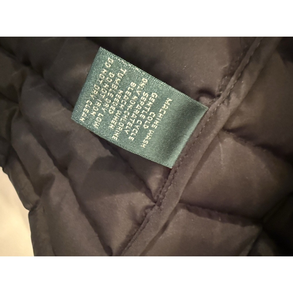 Ralph Lauren Active Women's Black Down Lightweight Quilted Puffer Jacket Size M - Picture 6 of 10